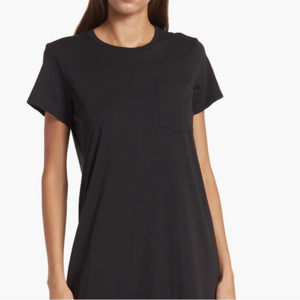 NWT Anthony Thomas Melillo Jersey Short Sleeve Black Maxi T-Shirt Dress Size‎ XS